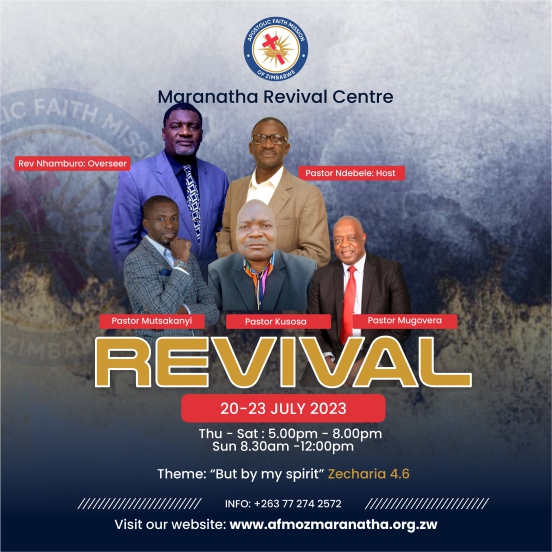 afmoz maranatha events hatcliffe afmo of zimbabwe harare