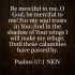 Faith in troubled times. | (Psalm 57:1)